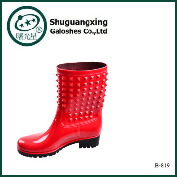 Weightlifting Cowboy Acid Resistant Rubber Boots for Women B-819